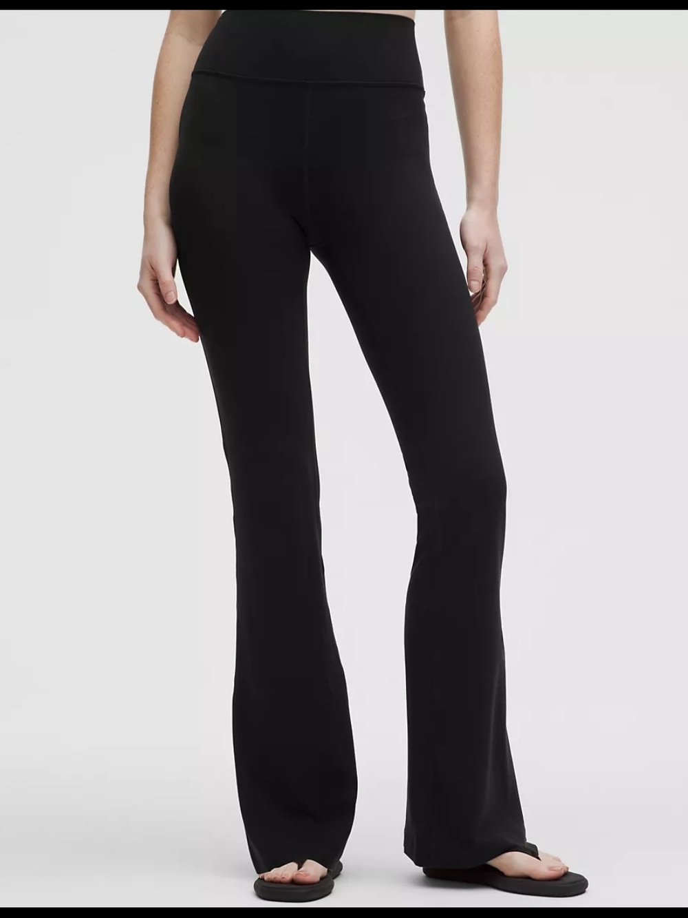 lululemon athletica Black Boot-Cut Flare Yoga Pants
